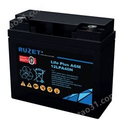 法国路盛蓄电池12LPA40H 12V40AH RUZET蓄电池报价 直流屏UPS应急柜配套