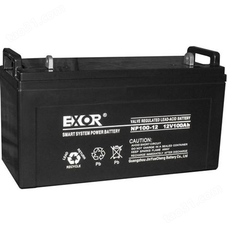 埃索EXOR蓄电池EX12-12 免维护铅酸12V12AH UPS不间断电源 EPS应急照明配电柜