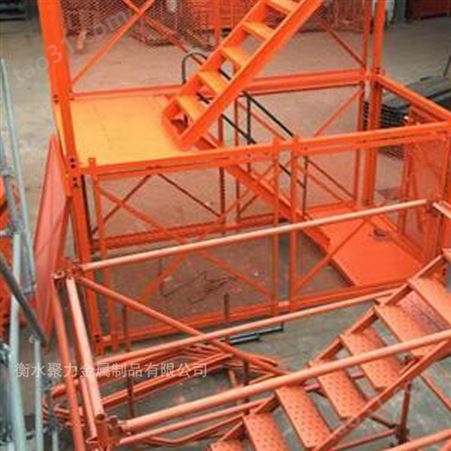 安全工程梯笼 挂网式梯笼 建筑安全梯笼 