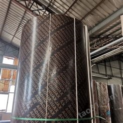 聚沅建材 杨木芯建筑工地圆柱木质模板 3米高圆模板支持定制